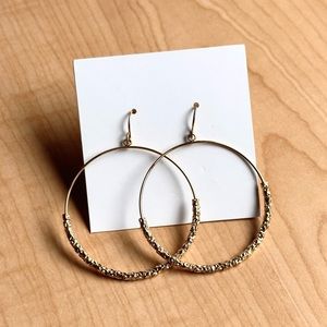Gorjana Laguna Gold-tone Beaded Hoop Earrings